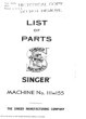SINGER 111 Parts Book Is Here